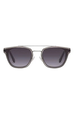 Quay Australia Getaway 44mm Gradient Square Sunglasses in Grey/Smoke at Nordstrom