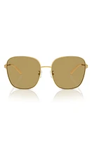 Tory Burch 57mm Square Sunglasses in Gold at Nordstrom