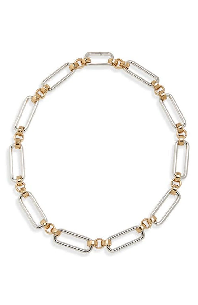 Laura Lombardi Stanza Two-Tone Chain Necklace in Two Tone at Nordstrom