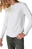 Lucky Brand Venice Burnout Long Sleeve T-Shirt Marshmallow at Nordstrom,