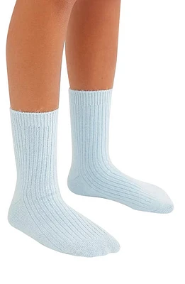 HIGH HEEL JUNGLE Cashmere Blend Cloud Socks in Powder Blue at Nordstrom