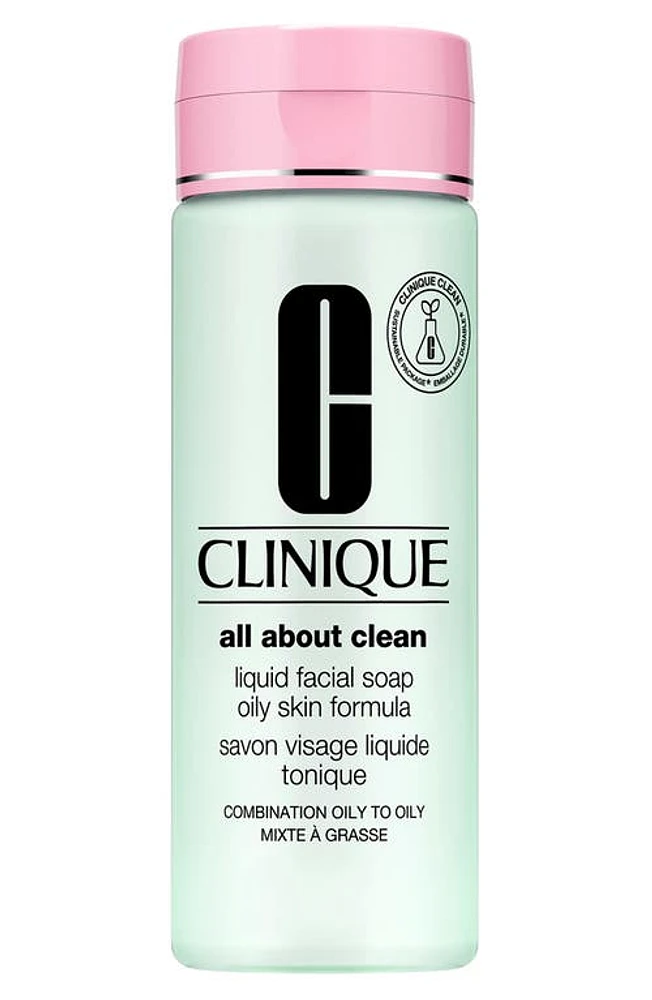 Clinique All About Clean Liquid Facial Soap in Oily at Nordstrom, Size 6.7 Oz