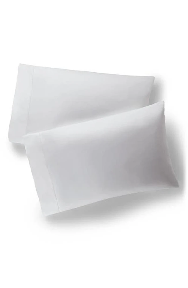 Ralph Lauren Set of 2 624 Thread Count Organic Cotton Sateen Pillowcases in Studio White at Nordstrom