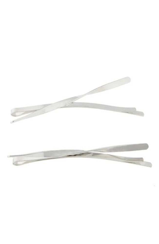 Tasha 2-Pack Hair Pins in Silver at Nordstrom