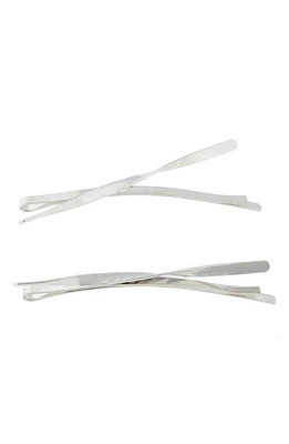 Tasha 2-Pack Hair Pins in Silver at Nordstrom