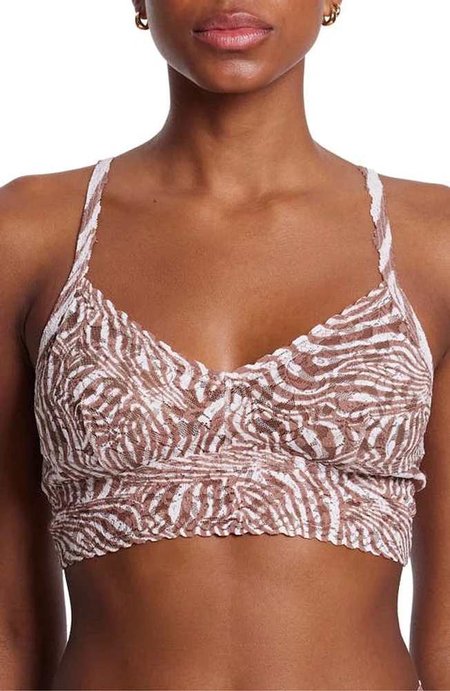 Hanky Panky Retro Print Lace Bralette Hide And Seek at Nordstrom,