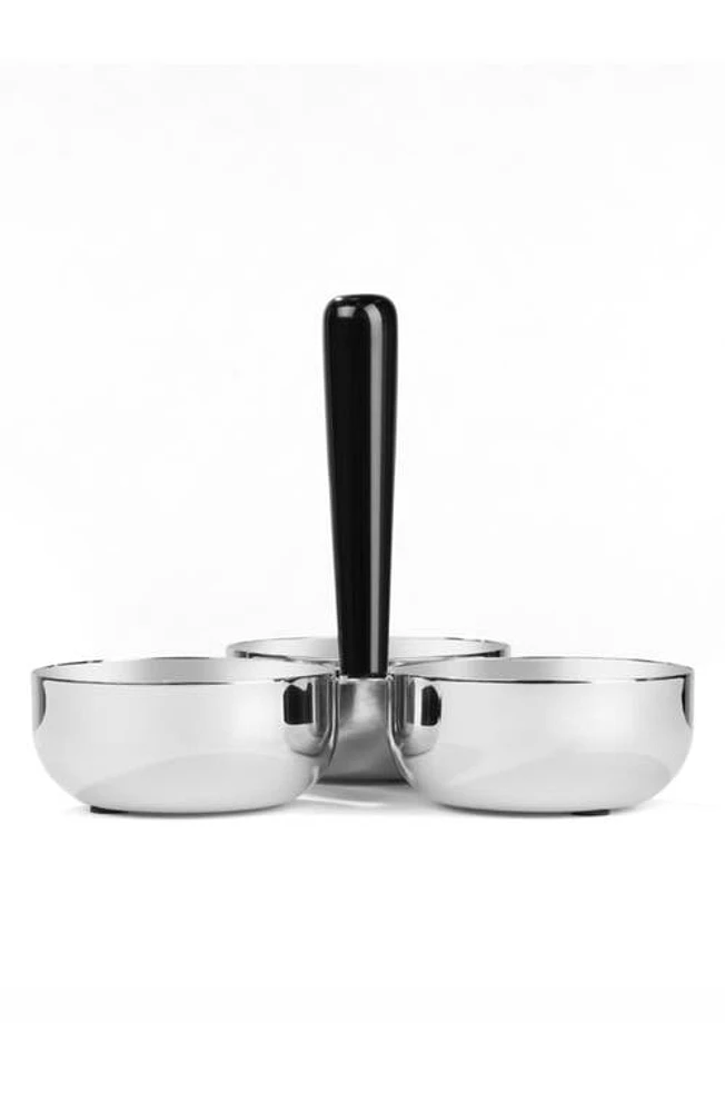 Nambé Circa Divided Nut Bowl in Silver at Nordstrom