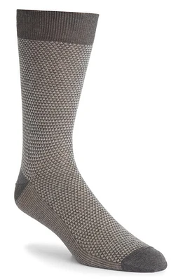 Canali Micropattern Cotton Dress Socks at Nordstrom