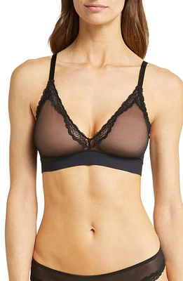 Skarlett Blue Passion Plunge Mesh Bralette at Nordstrom,