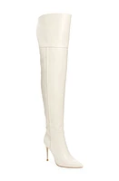 Jeffrey Campbell Pillar Pointed Toe Over the Knee Boot Ivory at Nordstrom,