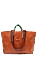 Clare V. Grande Bateau Leather Tote in Camel New Look at Nordstrom