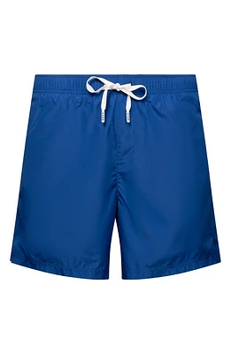 Eton Solid Swim Trunks Blue at Nordstrom,