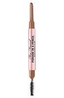 Too Faced Pomade in a Pencil Brow Shaper & Filler in Soft at Nordstrom