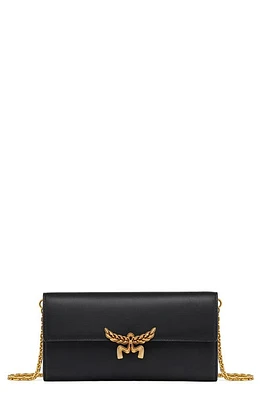 MCM Large Himmel Leather Wallet on a Chain in Black at Nordstrom