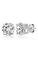 Crislu Cubic Zirconia Stud Earrings in Platinum at Nordstrom