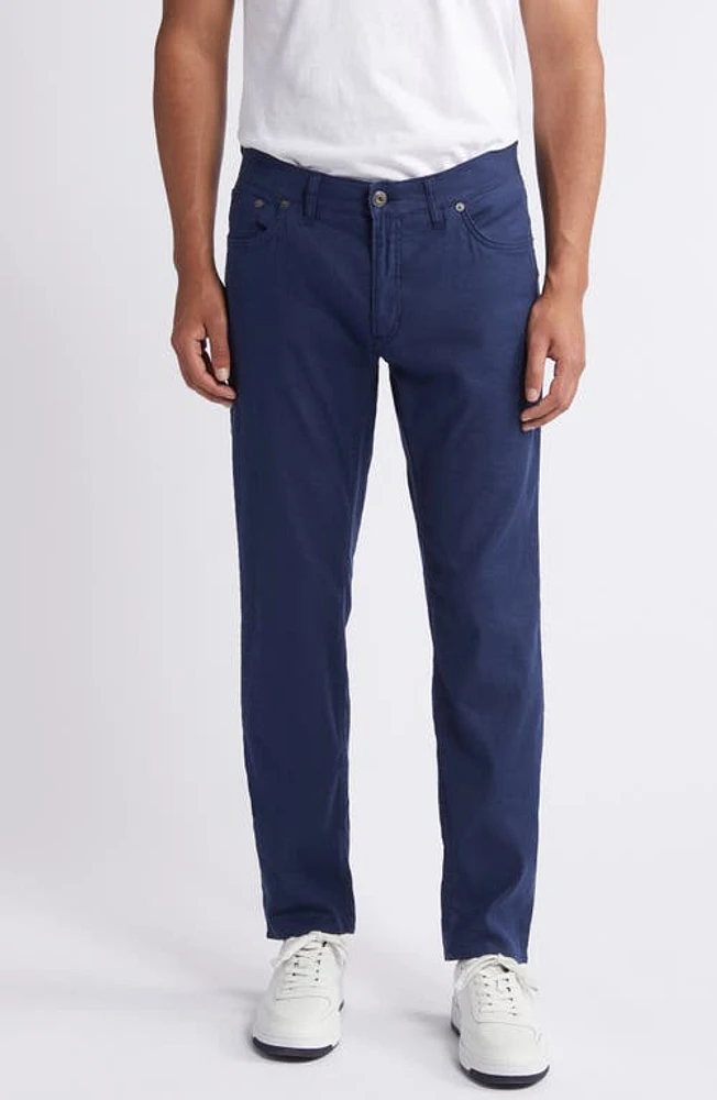 Brax Chuck Modern Fit Linen & Cotton Five-Pocket Pants at Nordstrom, 32 X