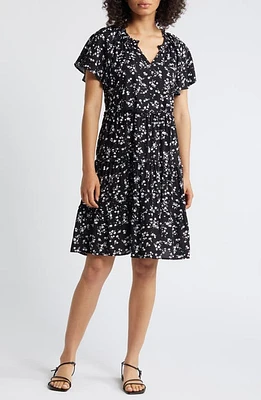 beachlunchlounge Women's Camila Floral Flutter Sleeve Dress at Nordstrom,