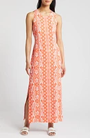 Lilly Pulitzer Ulla Print Racerback Maxi Tank Dress Flamingo Feather Knit at Nordstrom,