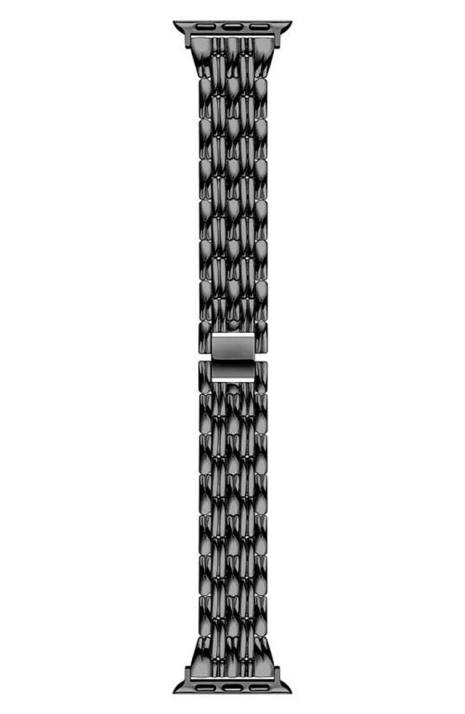 The Posh Tech Stainless Steel Apple Watch Watchband in Black at Nordstrom