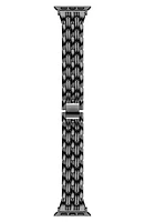 The Posh Tech Stainless Steel Apple Watch Watchband in Black at Nordstrom