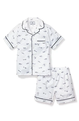 Petite Plume Two-Piece Short Pajamas White at Nordstrom,