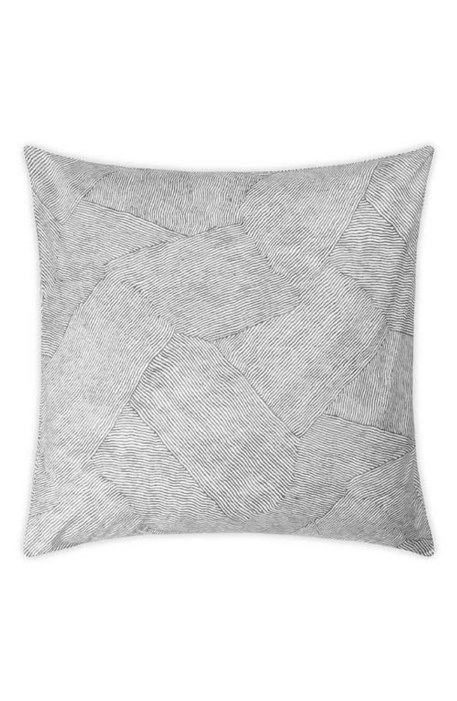 Matouk Burnett Print Euro Sham in Nickel at Nordstrom