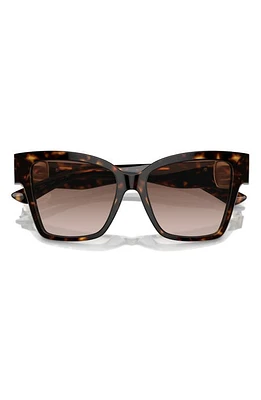 Dolce & Gabbana 54mm Gradient Square Sunglasses in Havana at Nordstrom