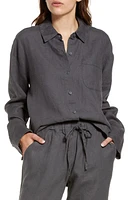 Parachute Women's Linen Shirt in Coal at Nordstrom