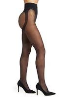 Oroblu Shock Up Line Sheer Tights in Black at Nordstrom, Size Small