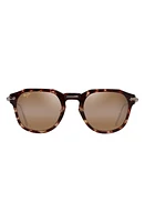 Maui Jim Alika 49mm Polarized Keyhole Sunglasses in Tortoise W/Gold at Nordstrom