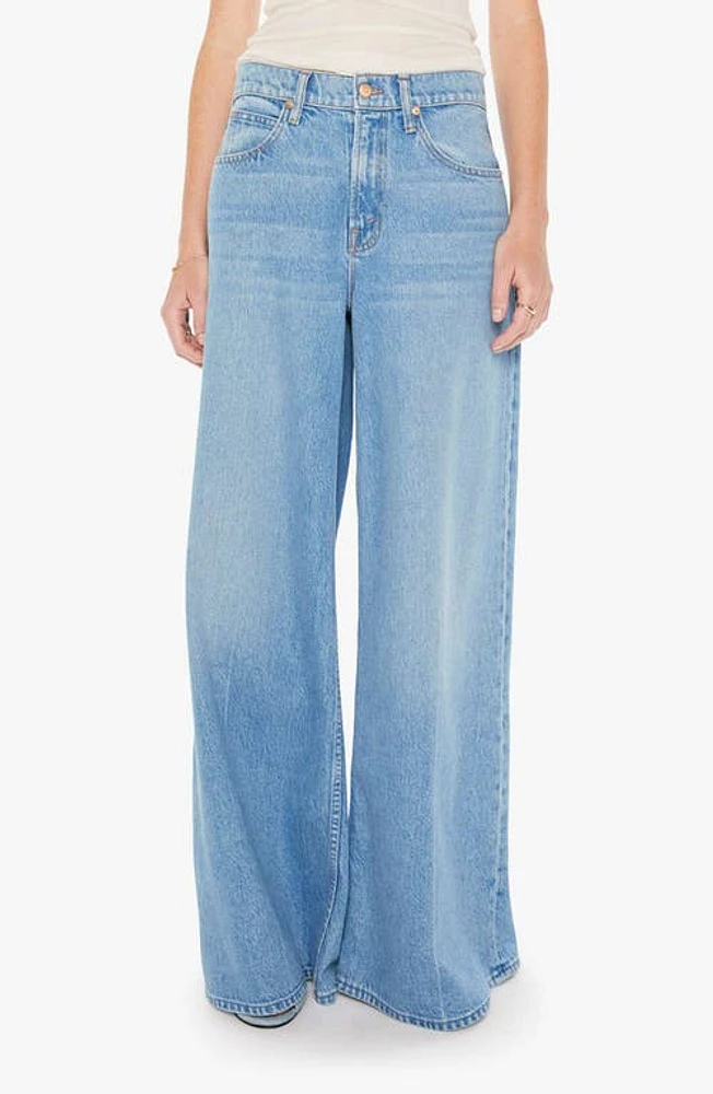 MOTHER The Slung Sugar Cone Sneak Wide Leg Jeans All You Can Eat at Nordstrom,