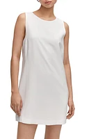 MANGO Sleeveless Shift Minidress Off White at Nordstrom,