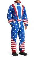 TIPSY ELVES Americana Waterproof Snowsuit Blue at Nordstrom,