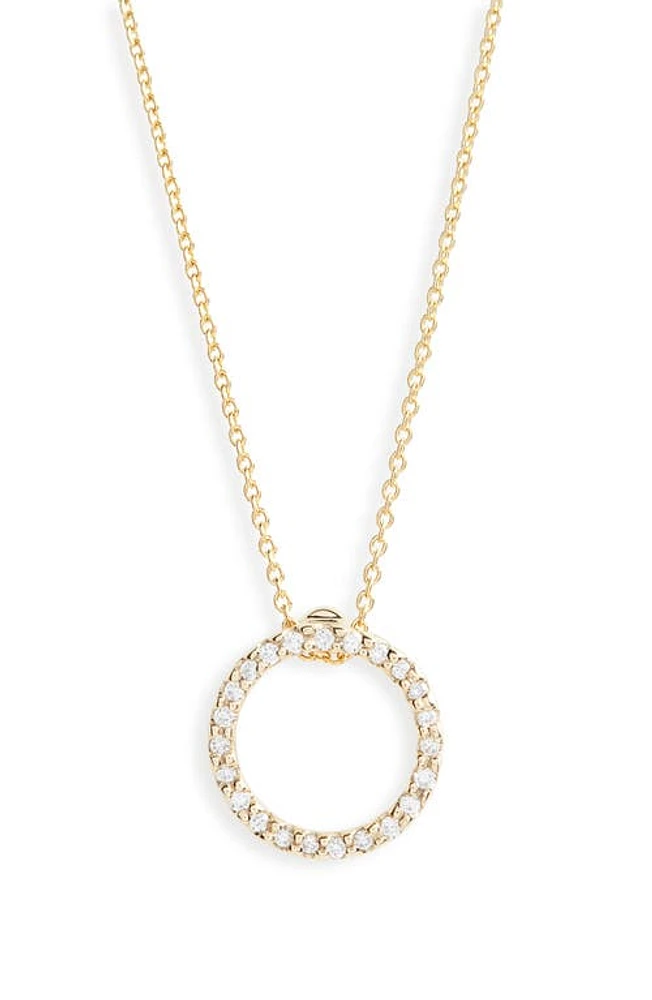 Roberto Coin XS Diamond Pendant Necklace in Yellow Gold at Nordstrom, Size 16 In