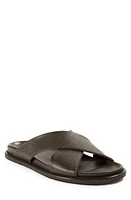 Paul Stuart Punta Slide Sandal Dark Brown Calf at Nordstrom,