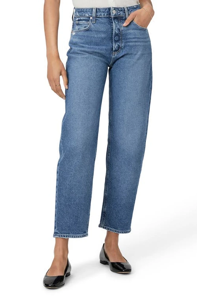 PAIGE Alexis High Waist Ankle Barrel Jeans Le Club at Nordstrom,