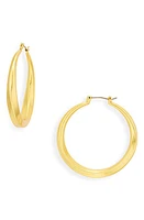 Madewell Archway Large Hoop Earrings in Vintage Gold at Nordstrom