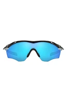 Oakley M2 Frame XL 45mm Prizm Wrap Shield Sunglasses in Black at Nordstrom