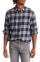 Rails Men's Lennox Plaid Button-Up Shirt Navy Cove at Nordstrom,