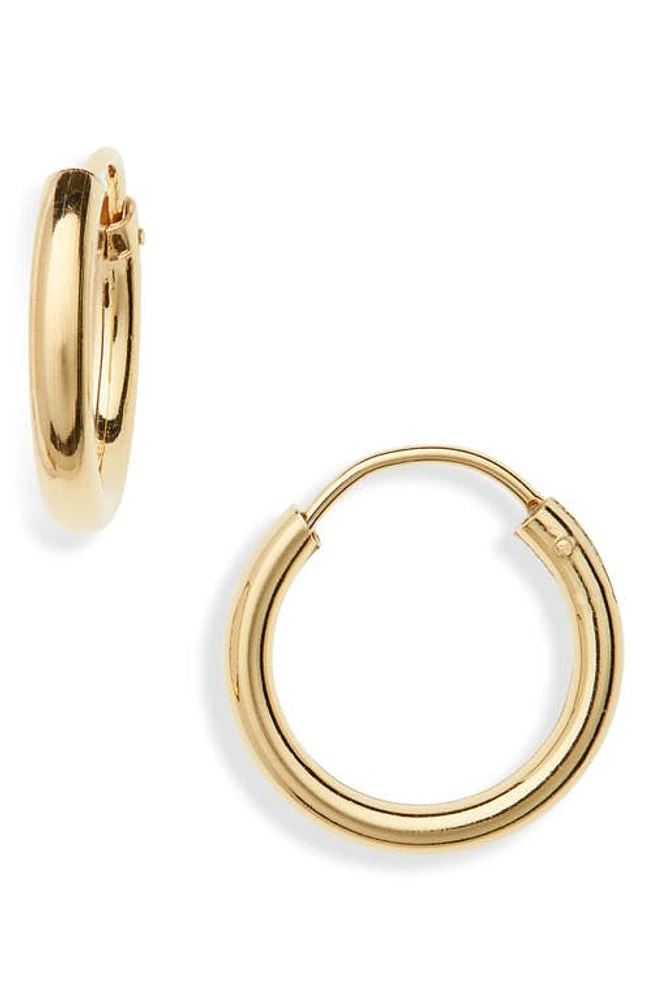 Argento Vivo Sterling Silver Argento Vivo Milano Sterling Hoop Earrings in Gold at Nordstrom