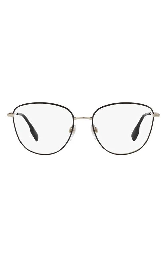 burberry Virginia 53mm Phantos Optical Glasses in Black at Nordstrom