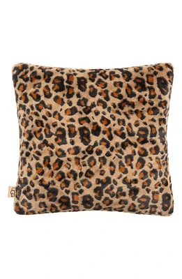 UGG(r) Juno Faux Fur Accent Pillow in Leopard at Nordstrom