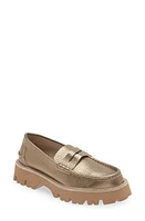 Pedro Garcia Sebas Lug Metallic Penny Loafer Desert Cervo Lame at Nordstrom,