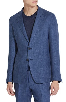 ZEGNA Oasi Linen Sport Coat Blu Ciano at Nordstrom, Us