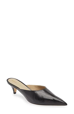 Khaite River Kitten Heel Pointed Toe Mule Black at Nordstrom,