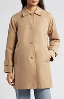 Via Spiga Balmacain Water Repellent Cotton Blend Coat at Nordstrom,