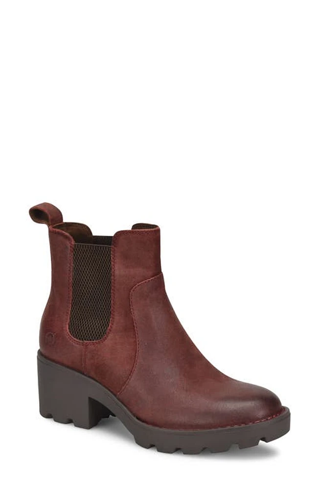 Børn Graci Chelsea Boot Dk Red Distressed at Nordstrom,