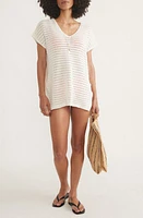 Marine Layer Bay Open Stitch Cover-Up Tunic Cream at Nordstrom,