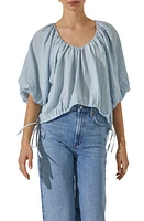 ASTR the Label Puff Sleeve Side Tie Top at Nordstrom,