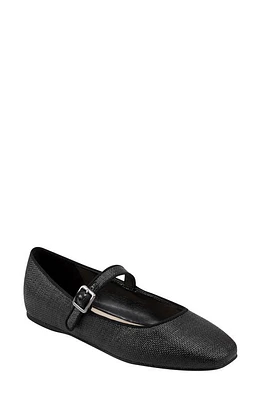 Marc Fisher LTD Lailah Woven Mary Jane Flat Black 001 at Nordstrom,